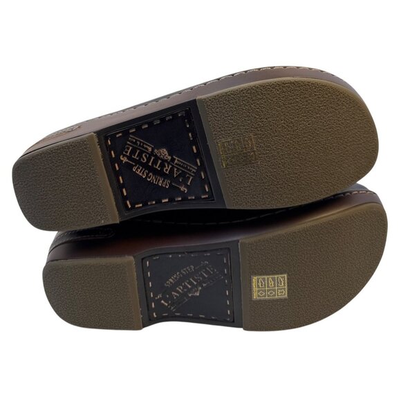 L'Artiste by Spring Step Women's Burbank Navy Clog Leather Size 41 - Picture 9 of 10